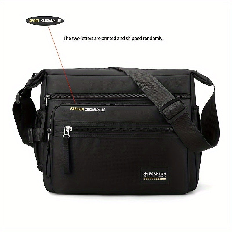 Multifunctional Crossbody Bags for Men, Nylon Waterproof Shoulder Bag, Luxury Design, 2025