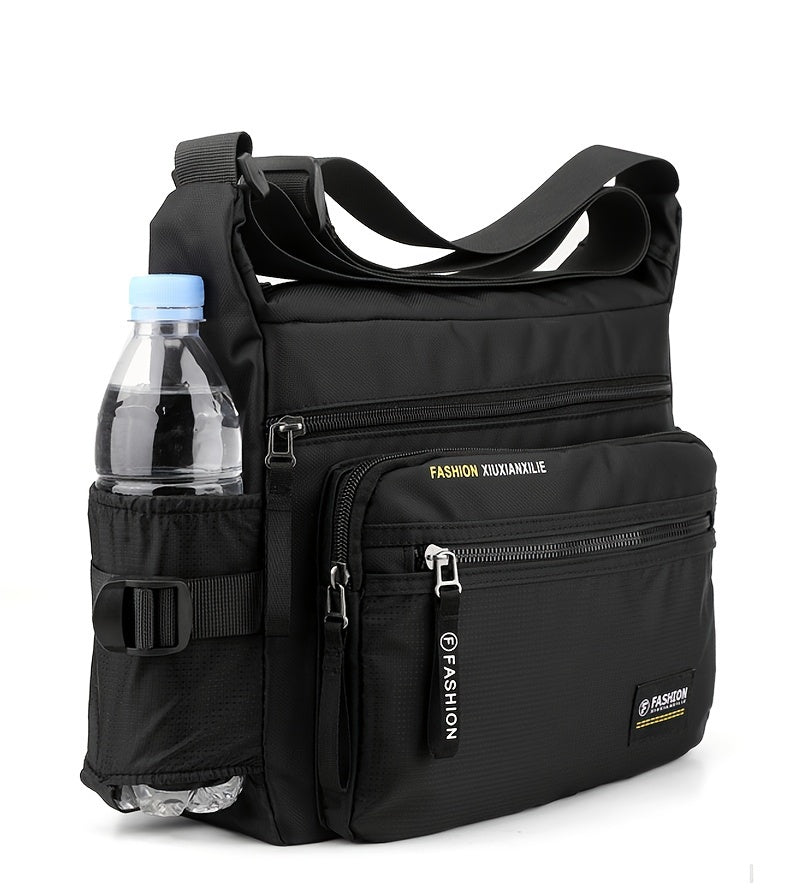 Multifunctional Crossbody Bags for Men, Nylon Waterproof Shoulder Bag, Luxury Design, 2025