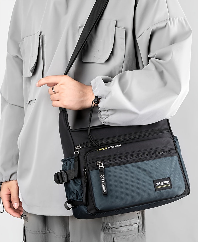 Multifunctional Crossbody Bags for Men, Nylon Waterproof Shoulder Bag, Luxury Design, 2025