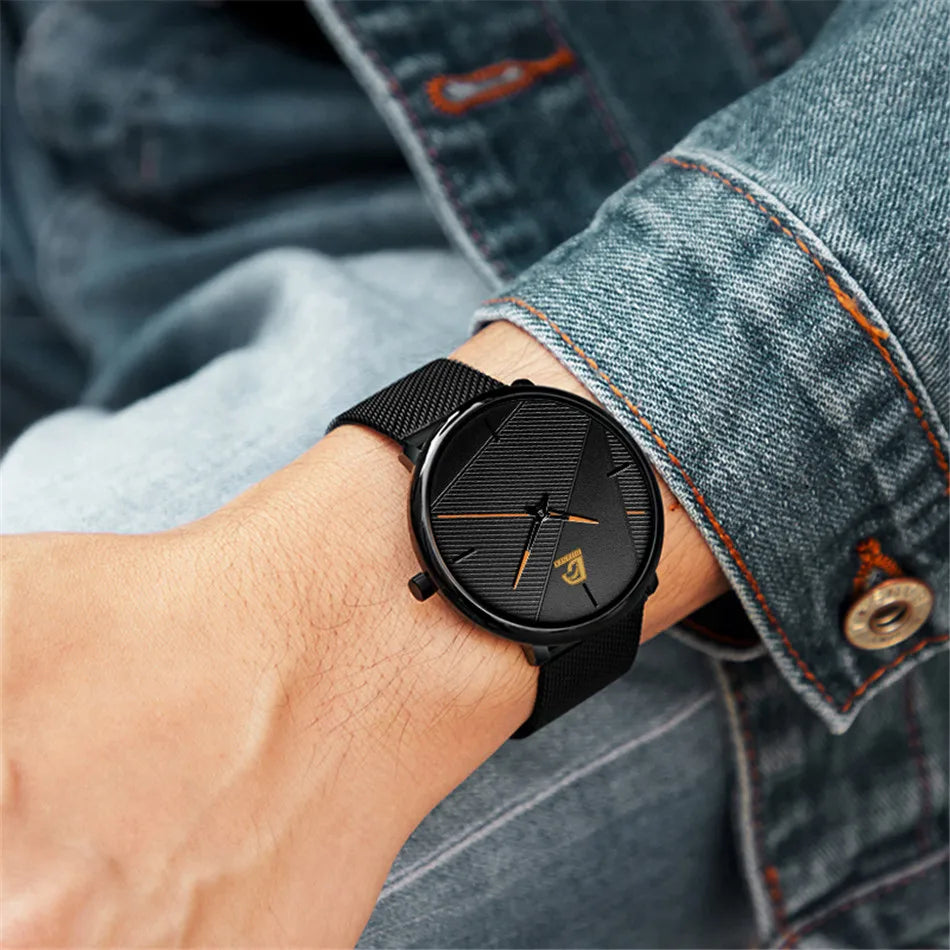 reloj hombre Watches Mens 2023 Minimalist Men's Fashion Ultra-thin Watch Simple Men Business Quartz Wristwatch relogio masculino
