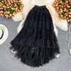 Summer Solid Straight Skirt Women Casual High Waist Mesh Midi Skirts for Girls Casual Skirt Clothes Women Wholesale