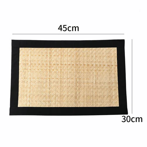 Table Mat Woven Pastoral Plate Mat Coaster Bowl Mat Insulation Pad Western Place Mat European Straw Dining Table Mat Tea Mat