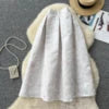 Summer Draped Straight Skirt Women Casual High Waist Skirts For Girls Retro Skirt Clothes Women Wholesale