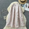 Summer Draped Straight Skirt Women Casual High Waist Skirts For Girls Retro Skirt Clothes Women Wholesale