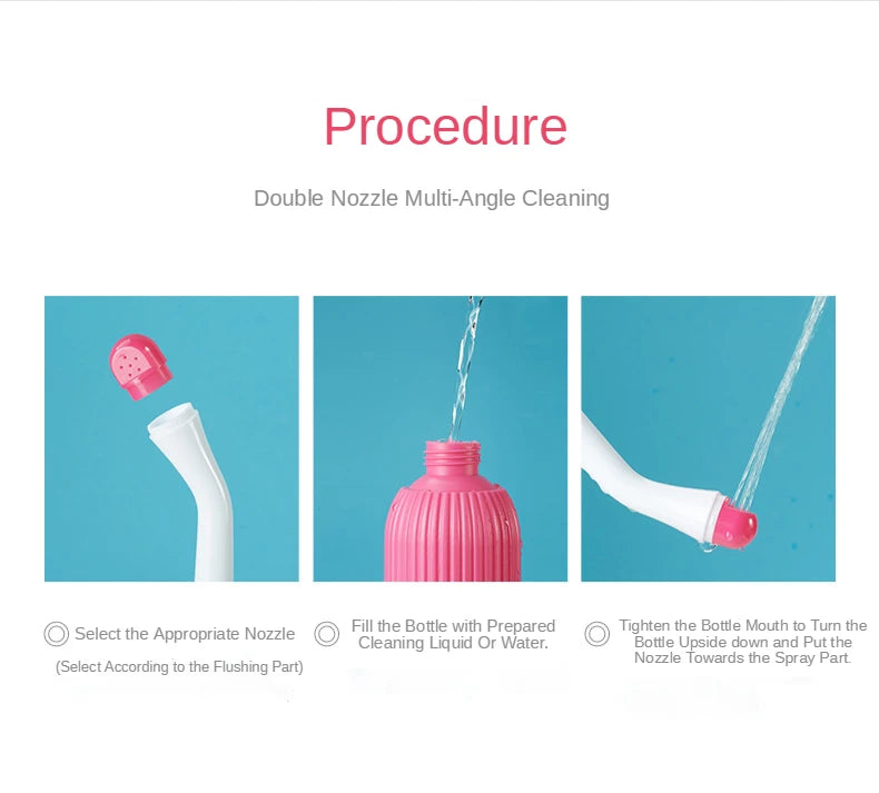 Portable Bidet Private Parts Flushing Device Baby Butt Cleaner Confinement Pregnant and Lying-in Women's Perineum Body Bidet