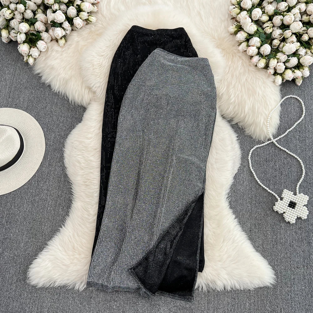 Solid A-Line Skirt Women Casual Midi Skirts for Girls Casual Skirt Clothes Women Wholesale