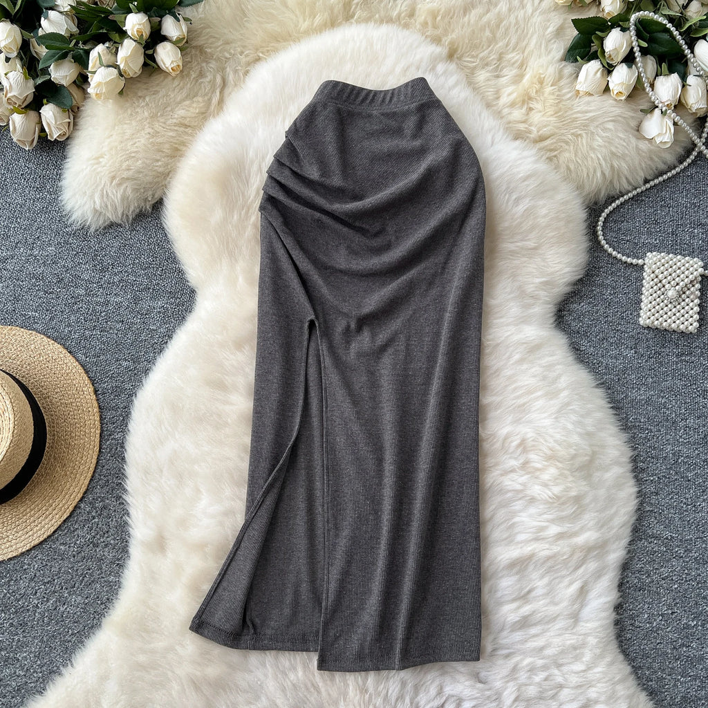 Pleated Skirt Women Casual High Waist Skirts For Girls Casual Skirt Clothes Women Wholesale