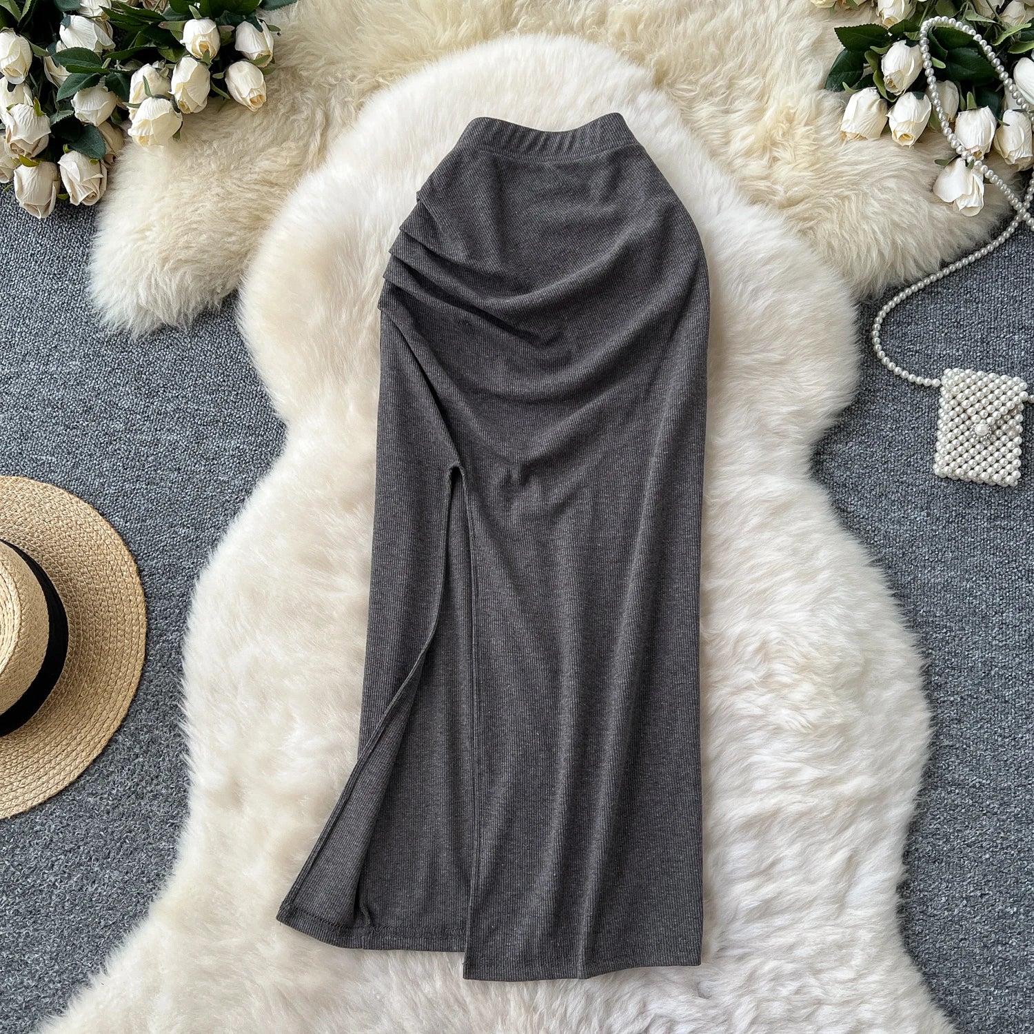 Pleated Skirt Women Casual High Waist Skirts For Girls Casual Skirt Clothes Women Wholesale