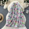 Print Draped Straight Skirt Women Casual High Waist Skirts For Girls Sweet Skirt Clothes Women Wholesale
