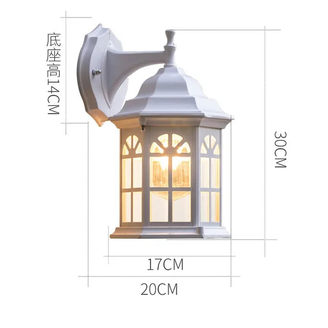 Nordic Lamps And Lanterns Simple Balcony Wall Lamp Outdoor Waterproof Terrace Wall Lamp Villa Outdoor Corridor Store Decoration