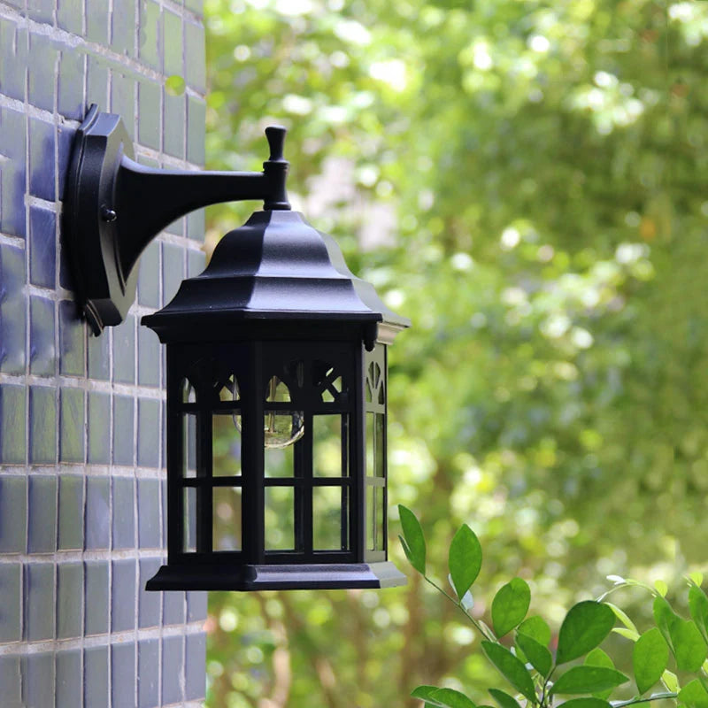 Nordic Lamps And Lanterns Simple Balcony Wall Lamp Outdoor Waterproof Terrace Wall Lamp Villa Outdoor Corridor Store Decoration