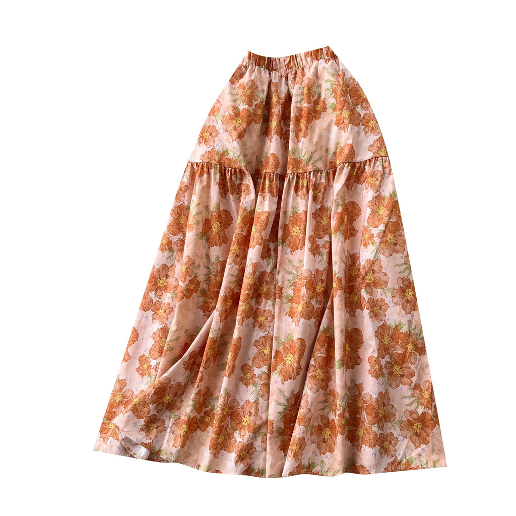 Print Draped Straight Skirt Women Casual High Waist Skirts For Girls Sweet Skirt Clothes Women Wholesale