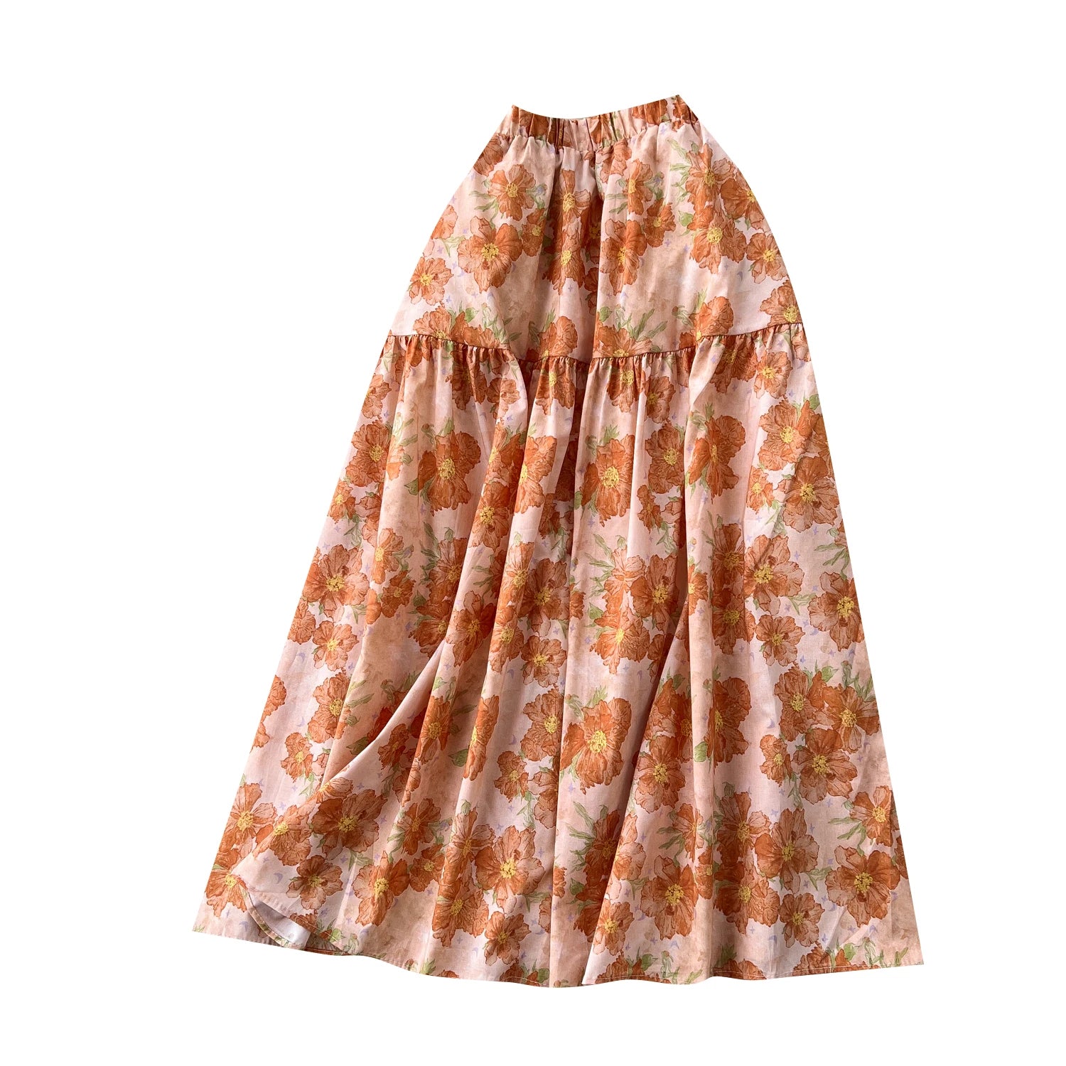 Print Draped Straight Skirt Women Casual High Waist Skirts For Girls Sweet Skirt Clothes Women Wholesale