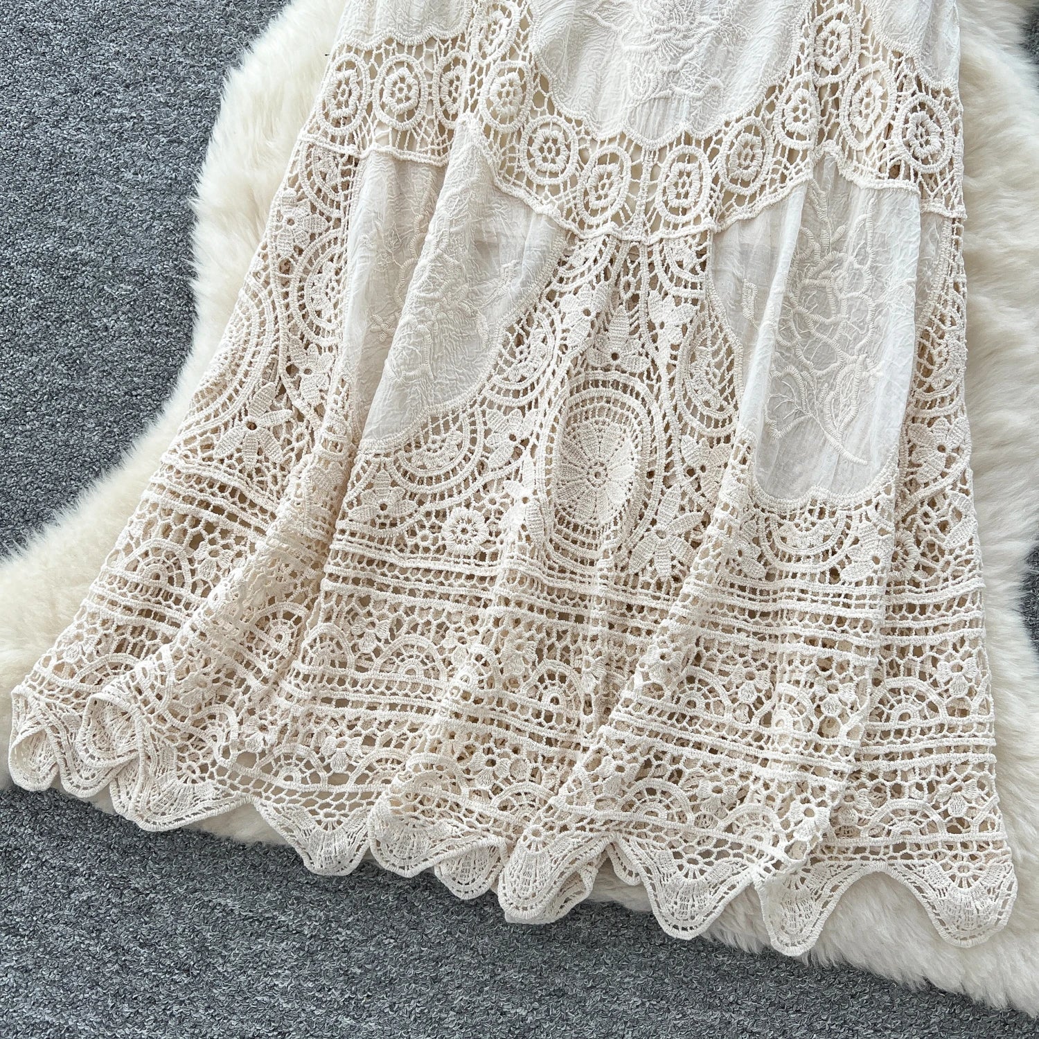Summer Hollow Out Straight Skirt Women Casual High Waist Skirts For Girls Casual Skirt Clothes Women Wholesale