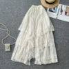 2025 Summer Patchwork Straight Skirt Women Casual High Waist Mesh Skirts For Girls Casual Skirt Clothes Women Wholesale