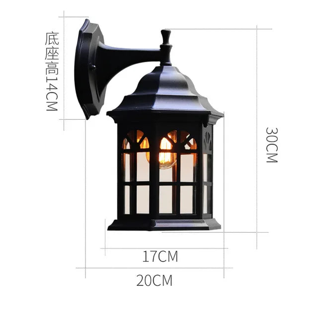 Nordic Lamps And Lanterns Simple Balcony Wall Lamp Outdoor Waterproof Terrace Wall Lamp Villa Outdoor Corridor Store Decoration