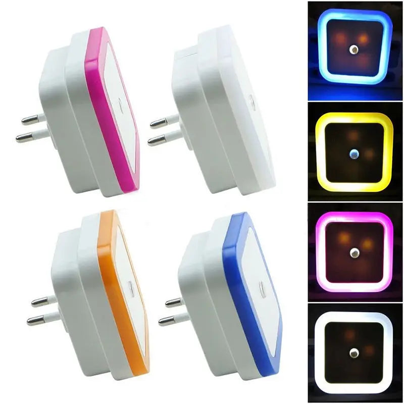 LED night light in plug with sensor control baby lamp 220V EU plug wall socket light Baby Bedroom bedside lamp bulb Backlight