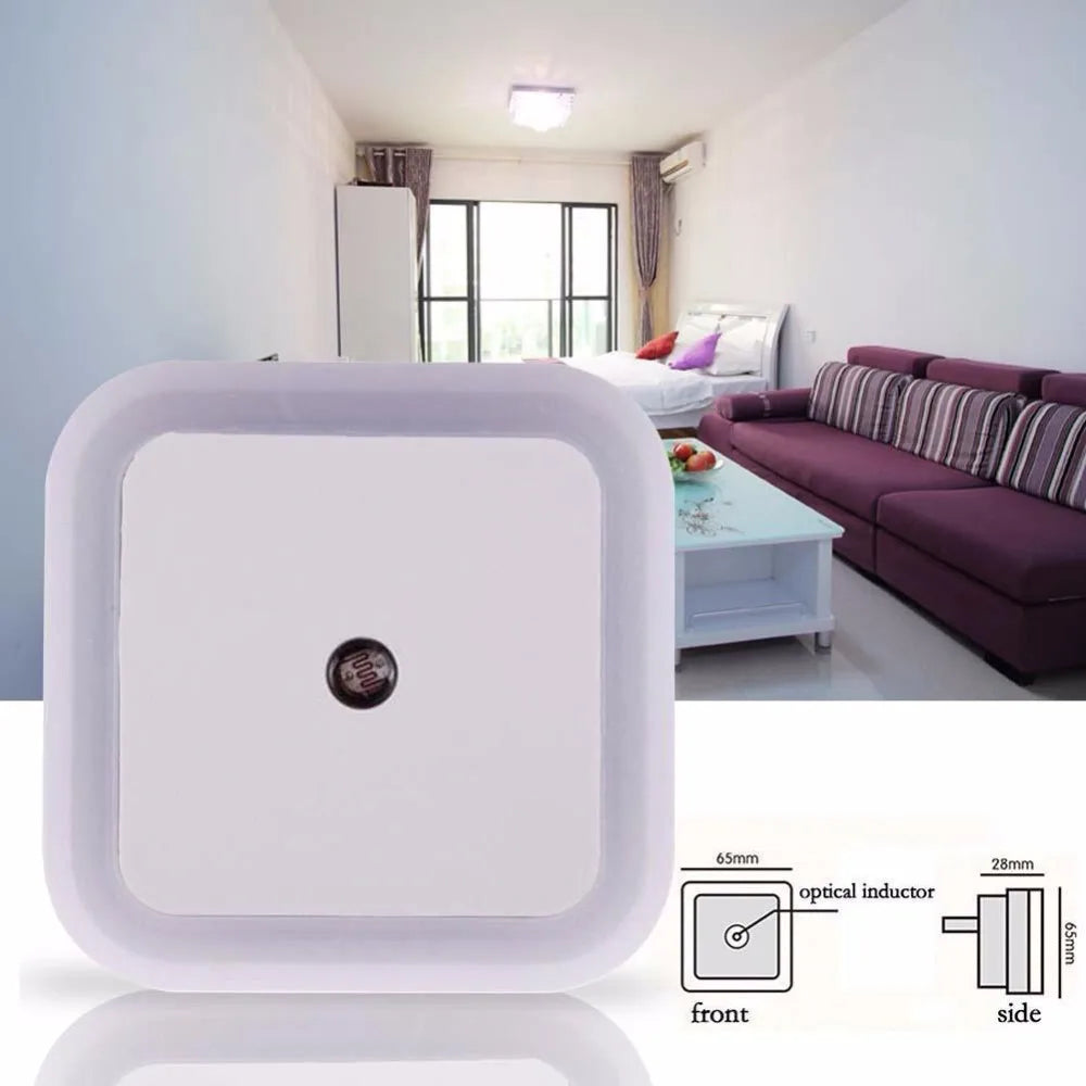 LED night light in plug with sensor control baby lamp 220V EU plug wall socket light Baby Bedroom bedside lamp bulb Backlight