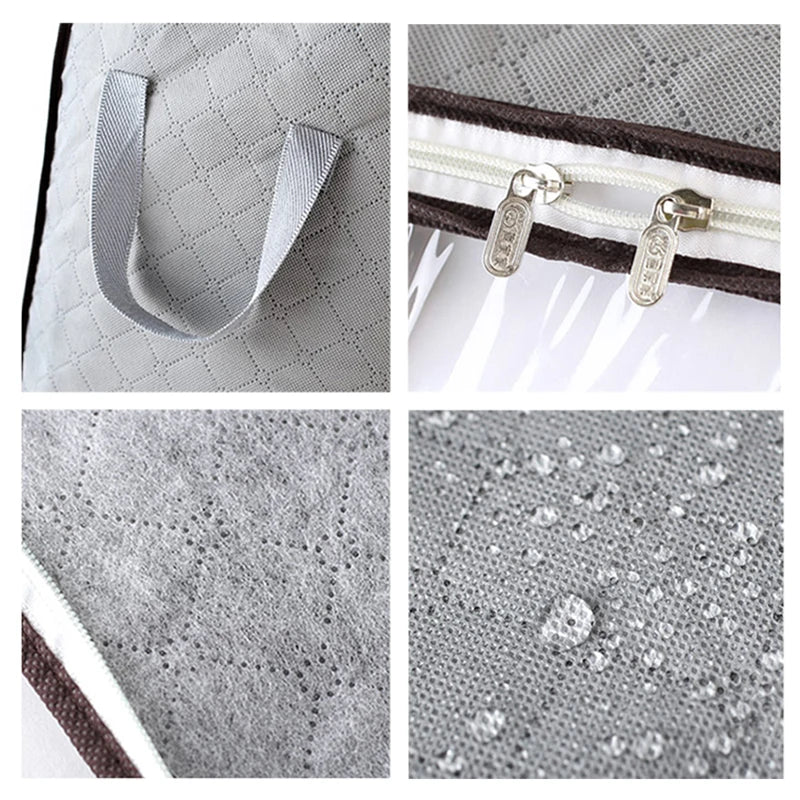 Wholesale Home Storage Foldable Bag New Waterproof Oxford Fabric Bedding Pillows Quilt storage bag clothes storage bag organizer