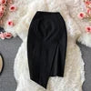 Autumn Solid A-Line Skirt Women Casual High Waist Mini Skirts for Girls Casual Skirt Clothes Women Wholesale