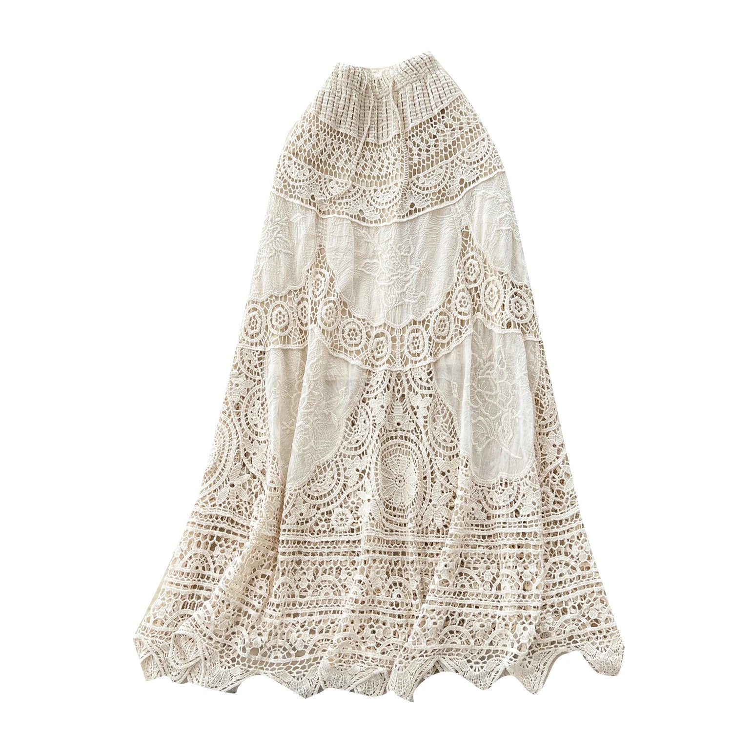 Summer Hollow Out Straight Skirt Women Casual High Waist Skirts For Girls Casual Skirt Clothes Women Wholesale