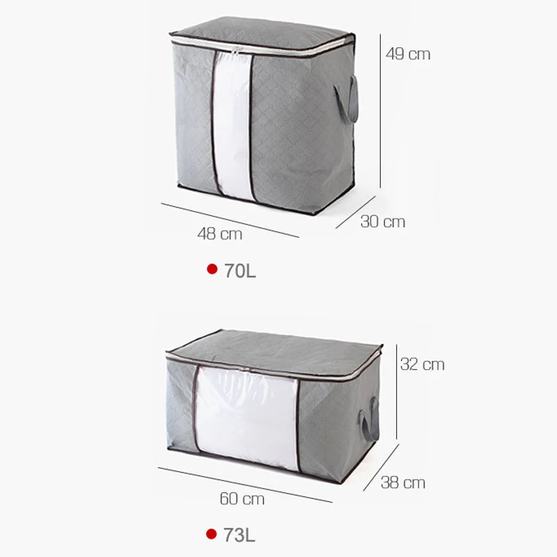 Wholesale Home Storage Foldable Bag New Waterproof Oxford Fabric Bedding Pillows Quilt storage bag clothes storage bag organizer