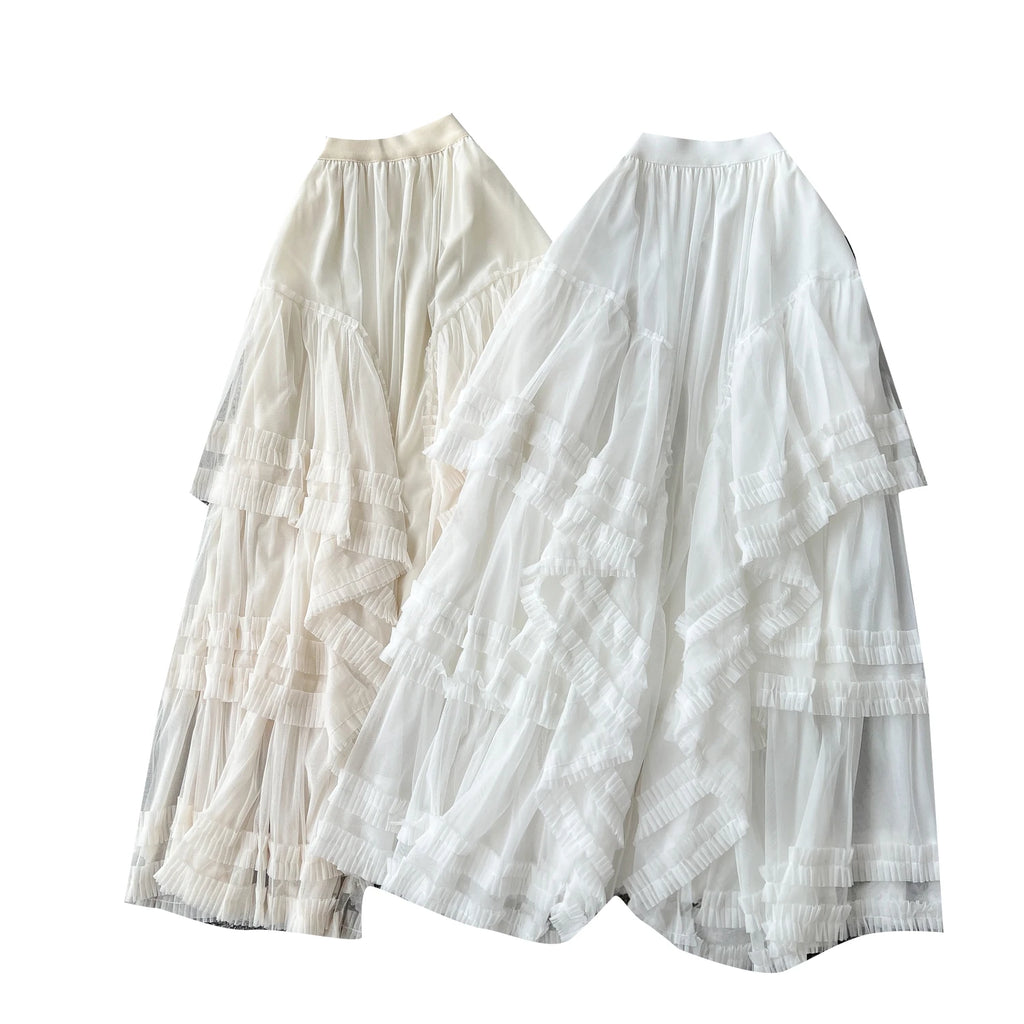 2025 Summer Patchwork Straight Skirt Women Casual High Waist Mesh Skirts For Girls Casual Skirt Clothes Women Wholesale