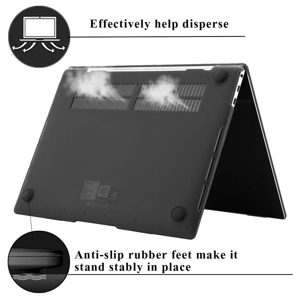For Huawei Honor MagicBook 14 15 Case for MagicBook X15 X14 MagicBook Pro 16.1 Matte Black Hard Shell Laptop Cover Case