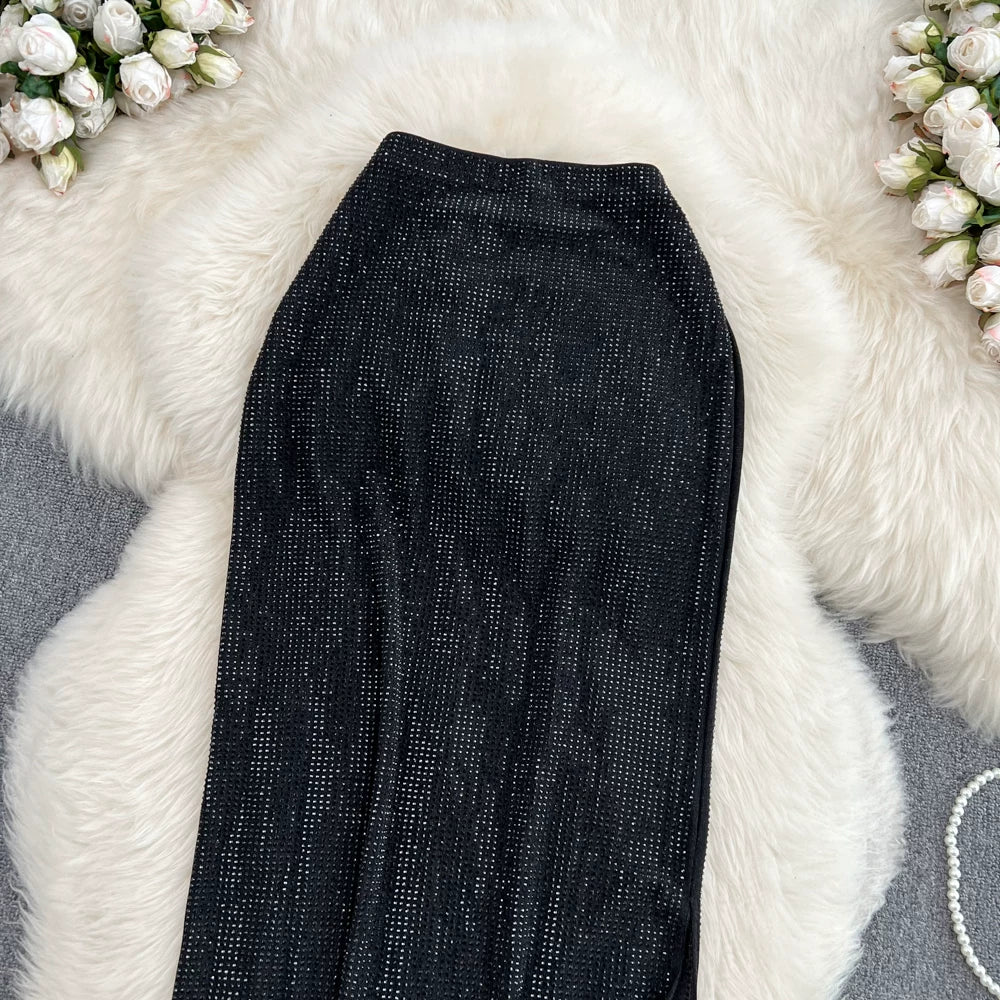 Solid A-Line Skirt Women Casual Midi Skirts for Girls Casual Skirt Clothes Women Wholesale