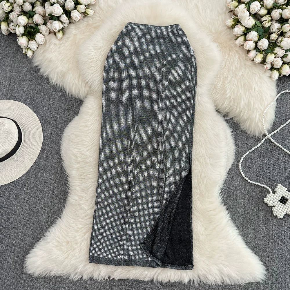 Solid A-Line Skirt Women Casual Midi Skirts for Girls Casual Skirt Clothes Women Wholesale