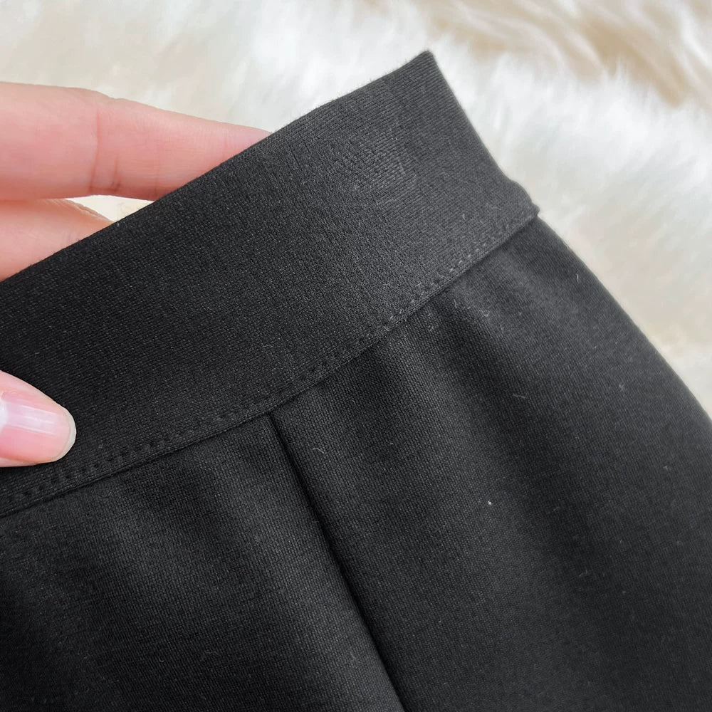 Spring Solid Ruffles Pencil Skirt Women Casual High Waist Midi Skirts for Girls Casual Skirt Clothes Women Wholesale