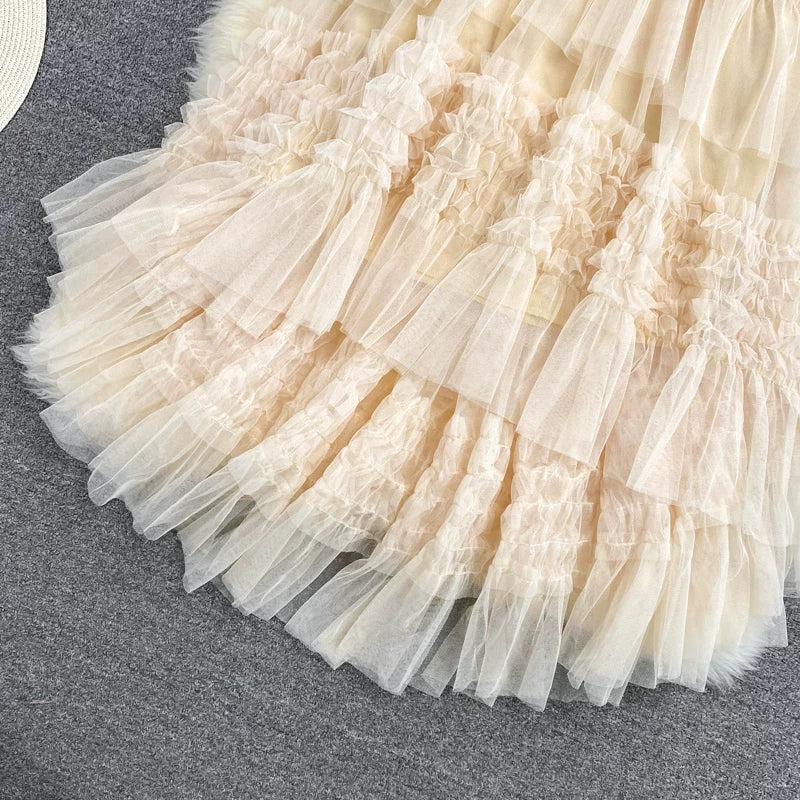 Summer Solid Straight Skirt Women Casual High Waist Mesh Midi Skirts for Girls Casual Skirt Clothes Women Wholesale
