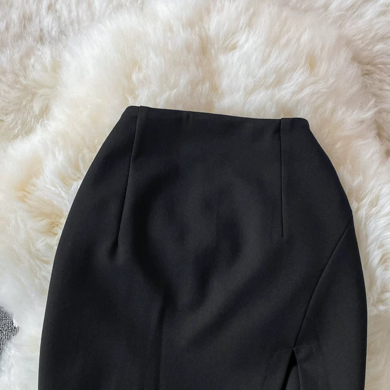 Autumn Solid A-Line Skirt Women Casual High Waist Mini Skirts for Girls Casual Skirt Clothes Women Wholesale