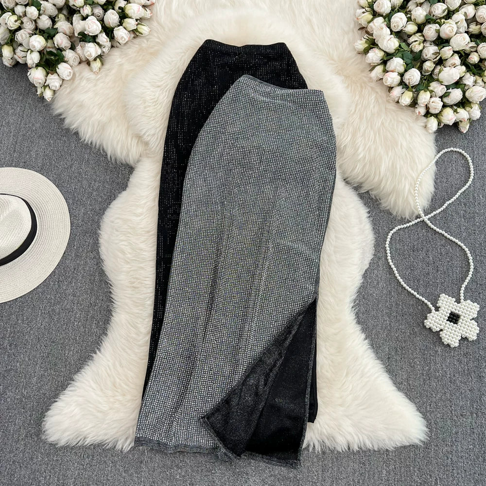 Solid A-Line Skirt Women Casual Midi Skirts for Girls Casual Skirt Clothes Women Wholesale