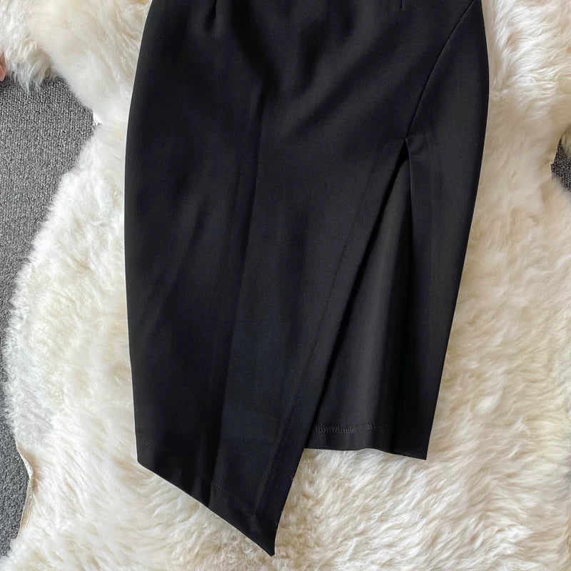 Autumn Solid A-Line Skirt Women Casual High Waist Mini Skirts for Girls Casual Skirt Clothes Women Wholesale