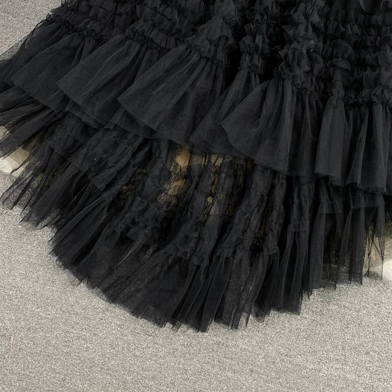 Summer Solid Straight Skirt Women Casual High Waist Mesh Midi Skirts for Girls Casual Skirt Clothes Women Wholesale