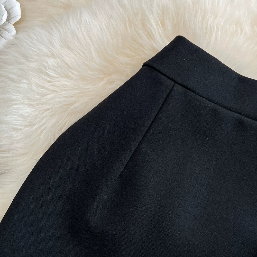 Summer Solid Tassel A-Line Skirt Women Casual High Waist Midi Skirts for Girls Sexy Skirt Clothes Women Wholesale