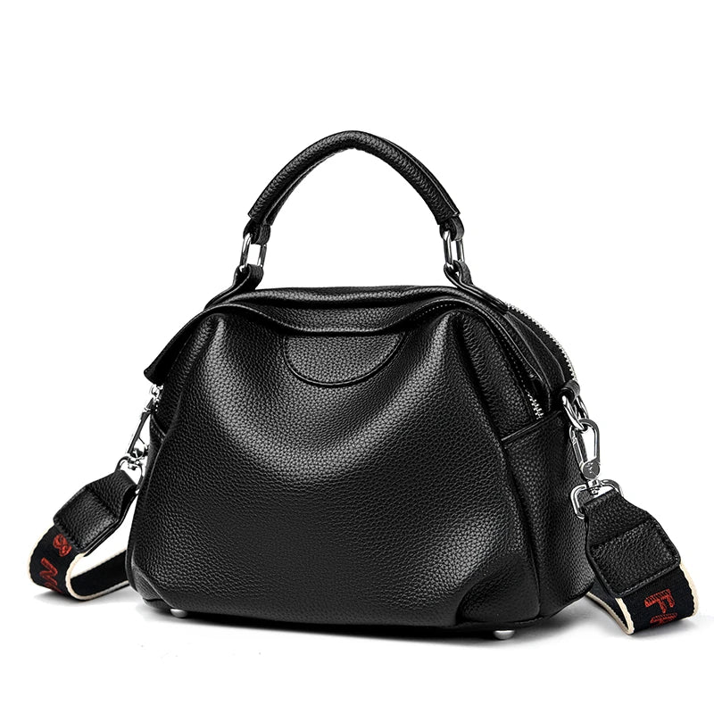 High Quality Soft Leather Tote Bag Fashion Women Shoulder Messenger Bag Large Capacity Wear-resistant Bag Luxury Handbag Sac