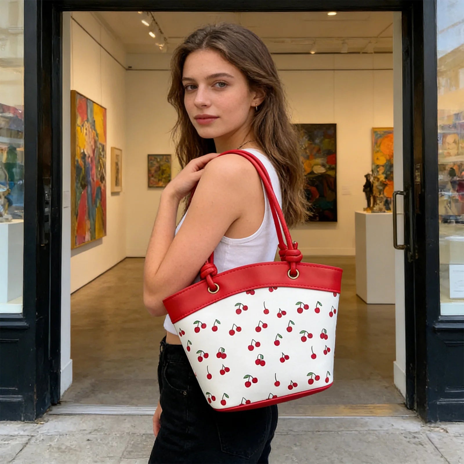 New Ladies Fashionable Printed Handbag Women European And American Style Single Shoulder Bag Girls Versatile Bags