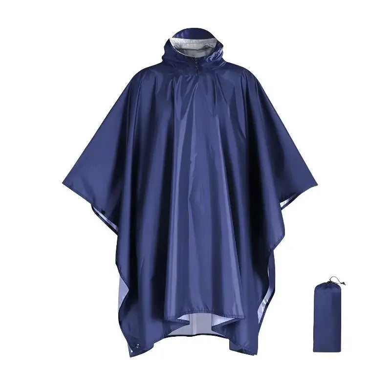 Rain Coat Travel Raincoat Waterproof Rain Poncho Hooded Sun Shelter For Outdoor Camping Hiking Fishing Cycling Climbing