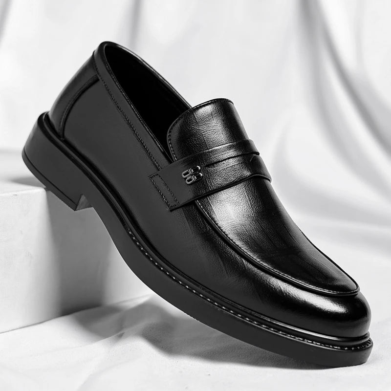 Male Shoes High Quality Fashion Men Business Shoes Italian Handmade Shoes Genuine Leather Loafers Slip-ons Men Casual Footwear