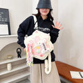 Girls Lovely Backpack cow Bones Cat Paws Plush Bags for Woman Streetwear Cosplay Apparel Bags Girls Wallet Phone Shoulders Bag