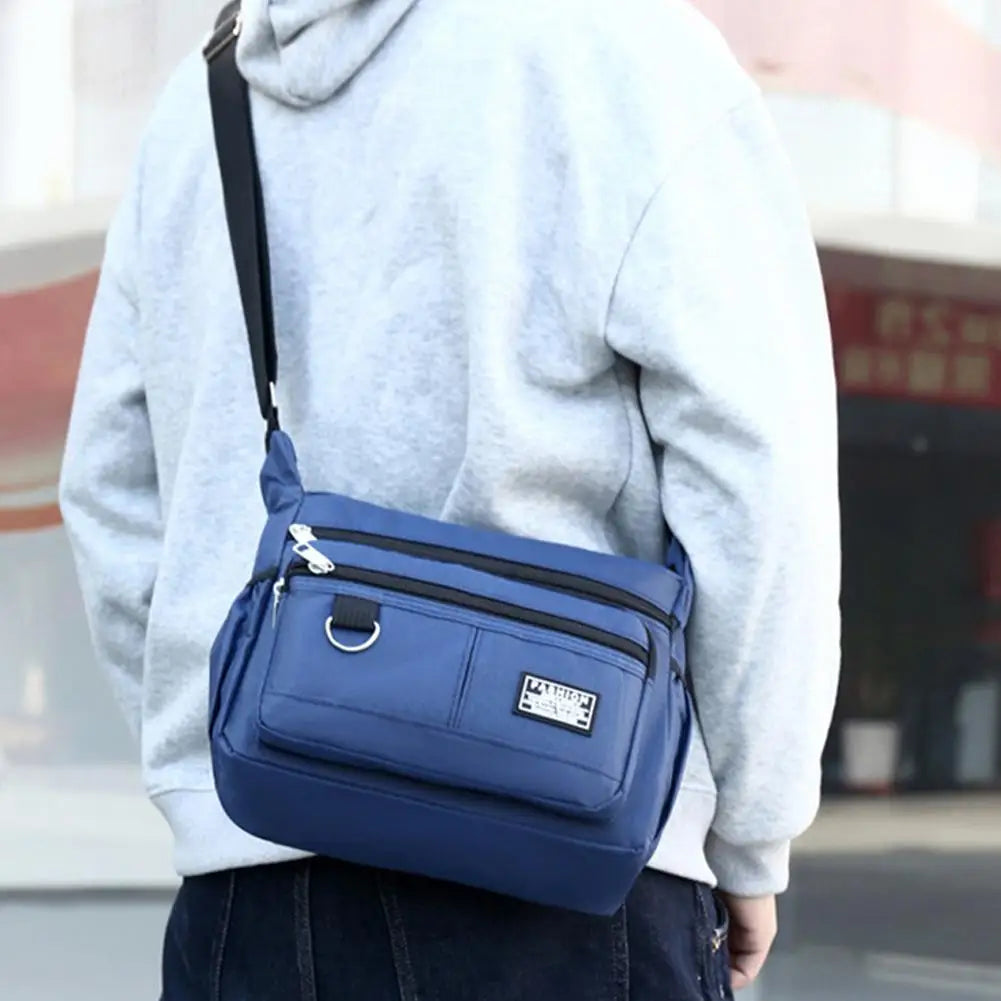 Men's Messenger Bag Men Crossbody Bag Single Shoulder Bags Big Capacity Storage Bag Multi-Pockets Business Crossbody Bags