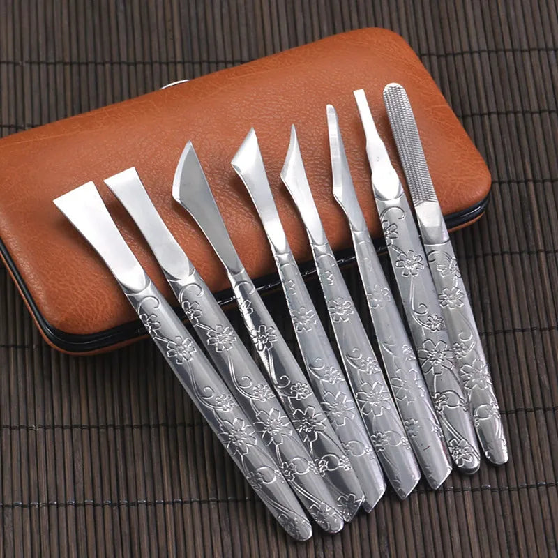 Leather Craft Skiving Knife with Sharp Handle, Handwork DIY Tool, 1Set