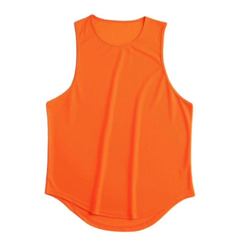Men's Clothing Bodybuilding Gym T-shirts for Men Basketball Man Sleeveless Shirt T-shirt Vest Summer Clothes Tops Tees