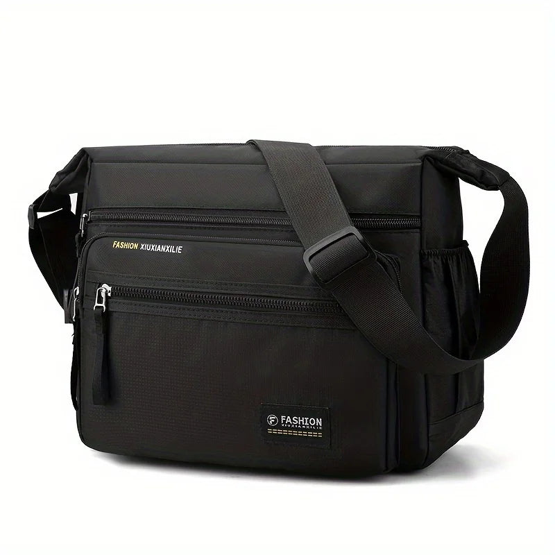 Multifunctional Crossbody Bags for Men, Nylon Waterproof Shoulder Bag, Luxury Design, 2025