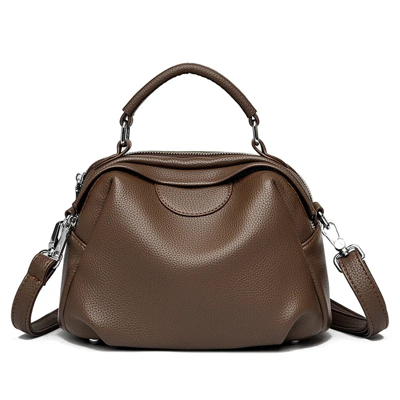 High Quality Soft Leather Tote Bag Fashion Women Shoulder Messenger Bag Large Capacity Wear-resistant Bag Luxury Handbag Sac