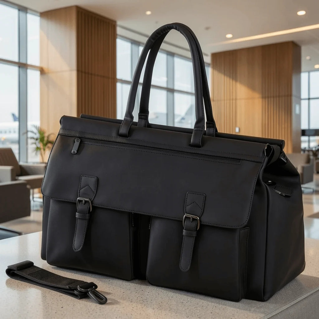 Men's Work Bag,Large Capacity Commuter Bag with Separate Wet/Dry Compartment,Multi-Purpose Travel Duffel for Gym Business Trips