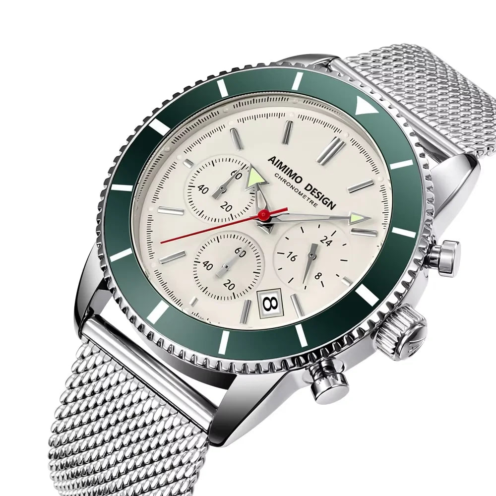 Mens Watches Analog Quartz Chronograph Waterproof Wrist Watches for Men Fashion Business Work Casual Sport Designer Dress Watch