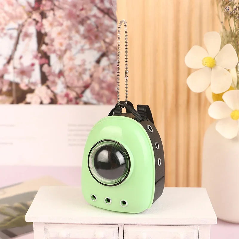 HOT Cute For Labubu Doll Canvas Backpack Simulation Pet Bag for 15/17cm Dolls Cute Doll Accessories